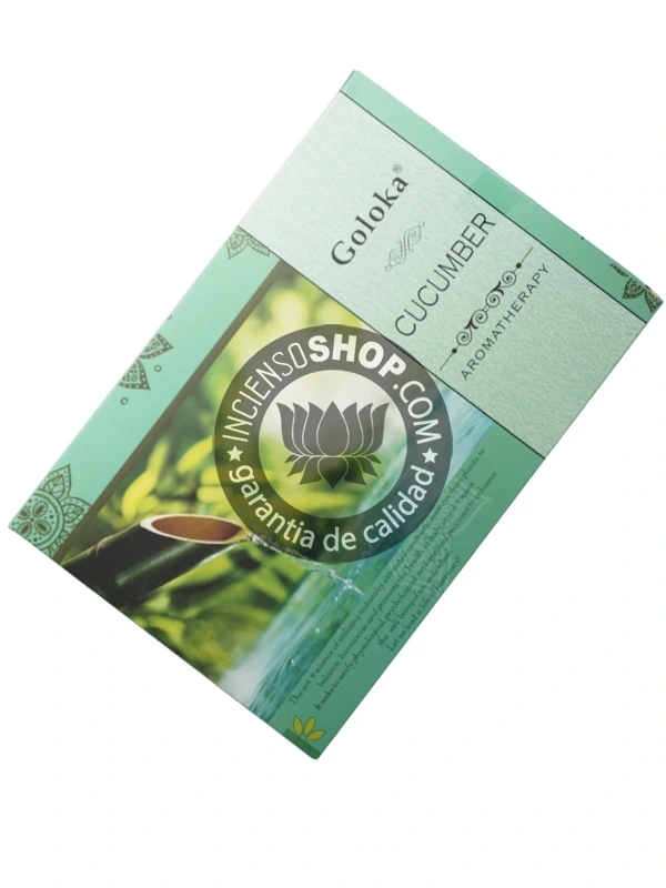 Incienso de pepino de Goloka para aromaterapia organico agarbatti masala hecho en caja de 12 uds de 15g