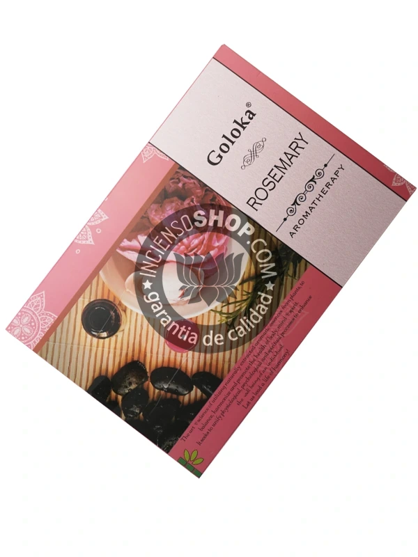 Incienso de romero de Goloka para aromaterapia organico agarbatti masala hecho en caja de 12 uds de 15g