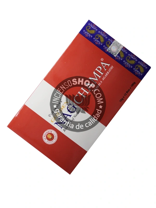 Incienso Golden Nag de Nag Champa de Vijayshree organico Agarbatti Masala hecho en caja de 12 uds de 15g B2B