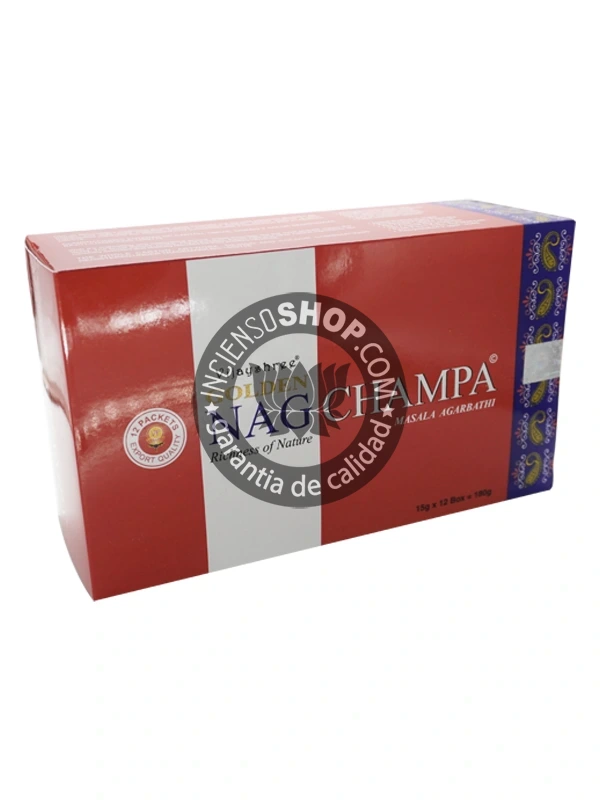 Incienso Golden Nag de Nag Champa de Vijayshree organico Agarbatti Masala hecho en caja de 12 uds de 15g B2B - Image 3