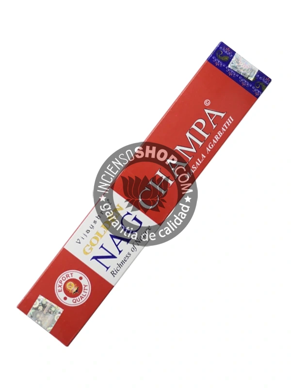 Incienso Golden Nag Champa de Vijayshree organico Agarbatti Masala unidad de 15g