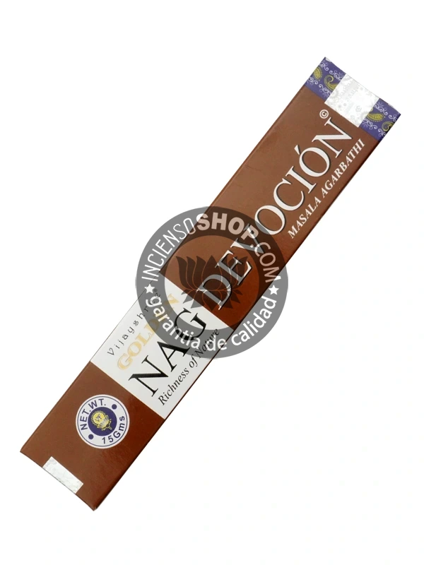 Incienso Golden Nag Devotion de Vijayshree orgánico Agarbati Masala unidad 15g
