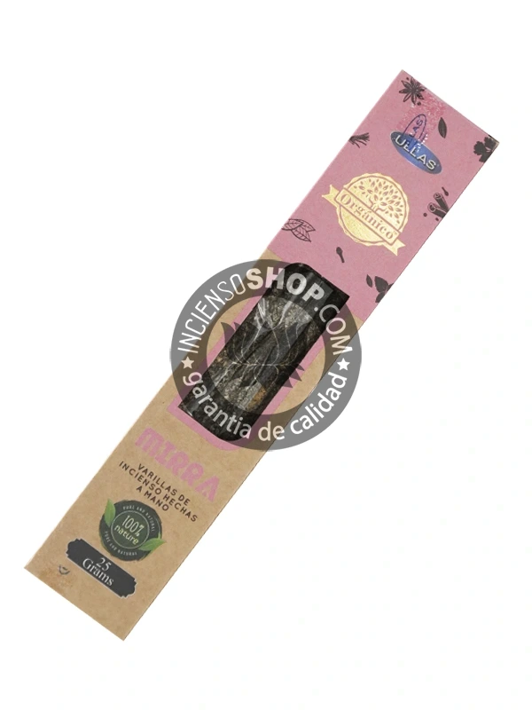 Incienso de mirra organico de Ullas agarbatti masala hecho a mano unidad de 25g