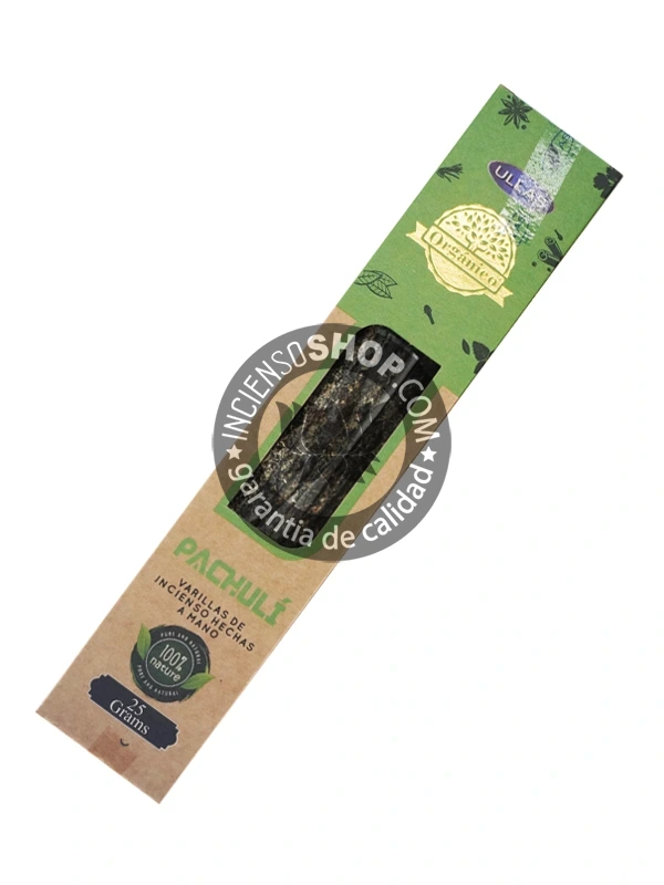 Incienso de pachuli organico de Ullas agarbatti masala hecho a mano unidad de 25g