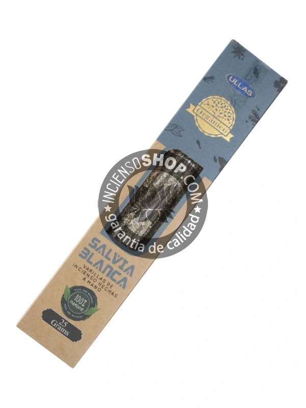 Incienso de salvia blanca organico de Ullas agarbatti masala hecho a mano unidad de 25g