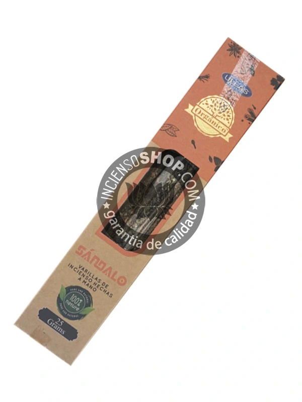 Incienso de sandalo organico de Ullas agarbatti masala hecho a mano unidad de 25g
