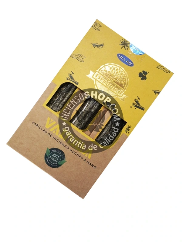 Incienso de vainilla organica de Ullas agarbatti masala hecho a mano en caja de 12 uds de 25g B2B - 5 UD