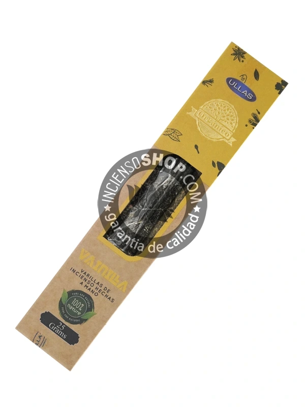 Incienso de vainilla organico de Ullas agarbatti masala hecho a mano unidad de 25g