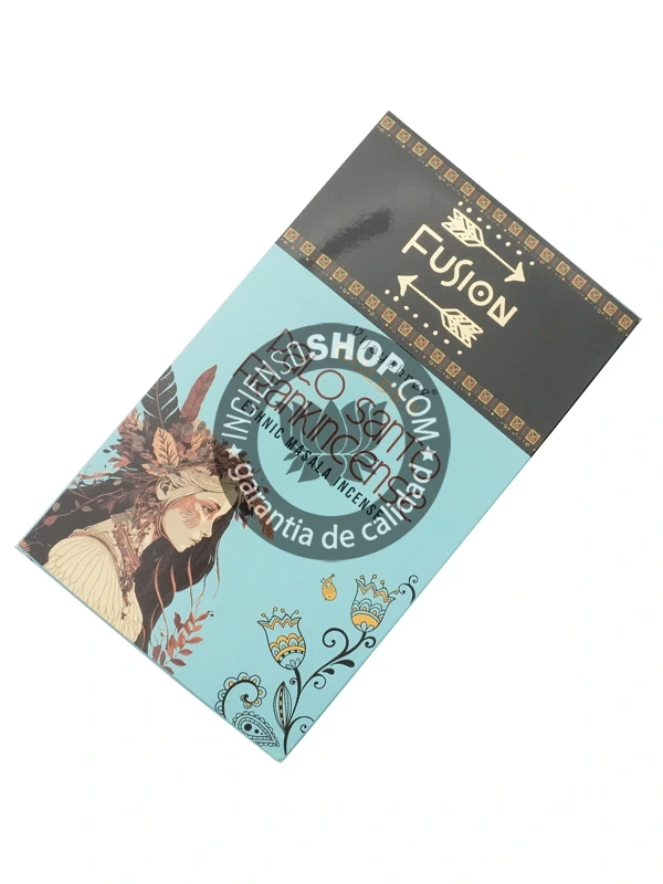 Incienso Palo Santo Frankincense Golden Ethnic Fusion de Vijayshree Agarbati Masala en caja de 12 uds de 15g