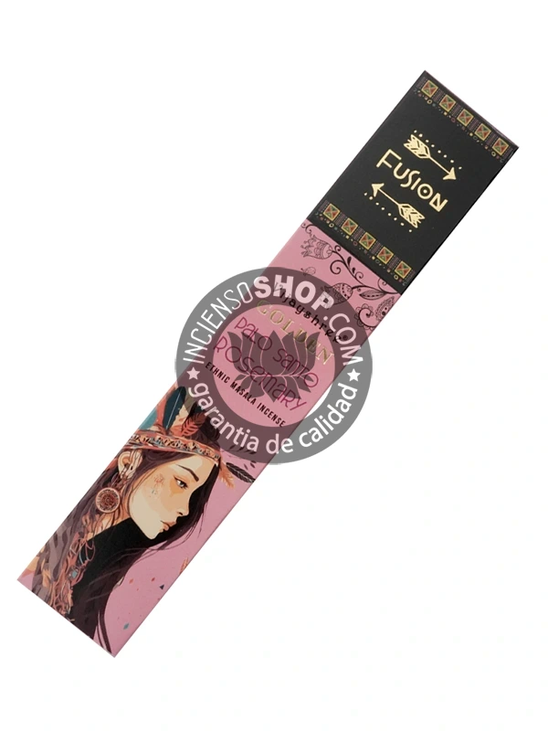 Incienso palo santo romero golden ethnic fusion de Vijayshree agarbati masala unidad 15g