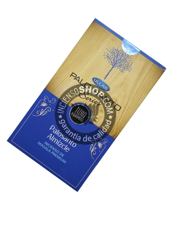 Incienso de palo santo con almizcle organico de Ullas agarbatti masala hecho a mano en caja de 12 uds de 15g