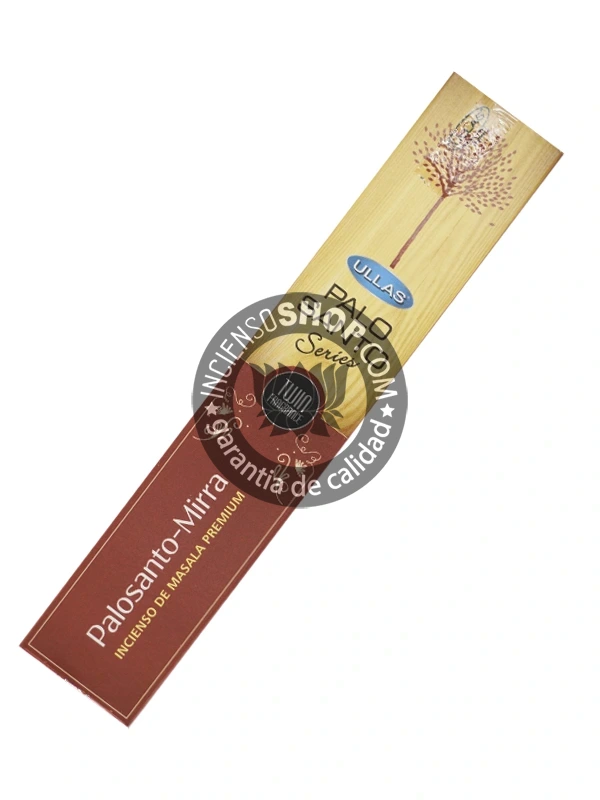 Incienso de palo santo con mirra organica de Ullas agarbatti masala hecho a mano unidad de 15g