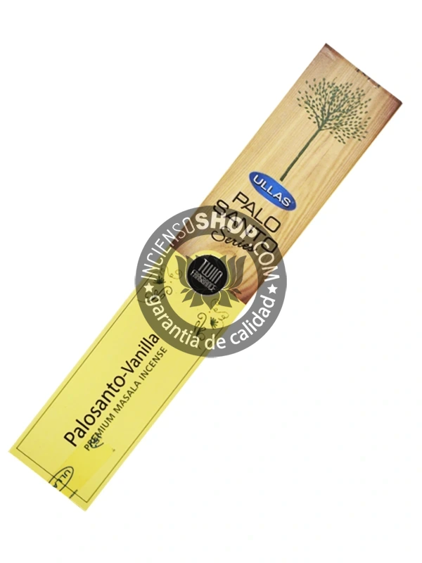 Incienso de palo santo con vainilla organico de Ullas agarbatti masala hecho a mano unidad de 15g