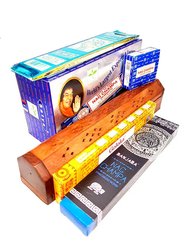 Pack inciensos Nag Champa agarbatti masala de Goloka