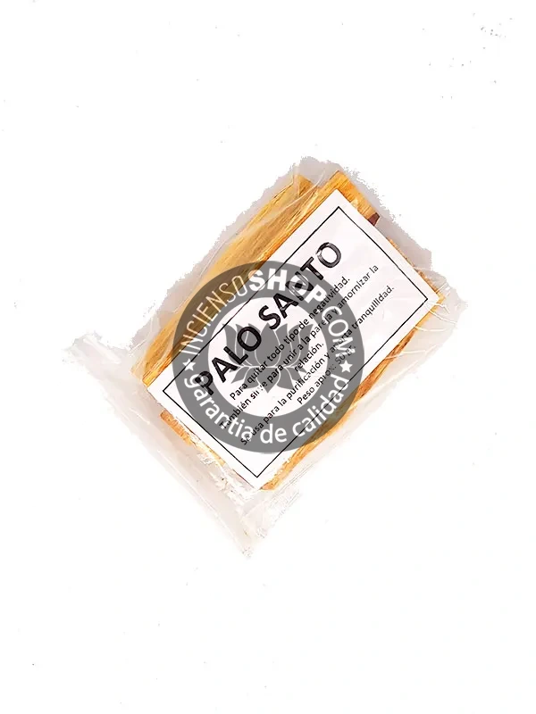 Palo santo madera sagrada organica origen América en bolsa de 50g