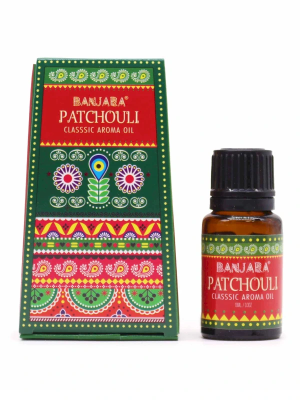 Esencia diluida o aroma de Patchouli de Banjara organico en unidad de 10ml