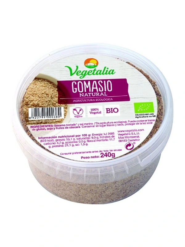 Gomasio en Tarrina Vegan Bio de Vegetalia 240g