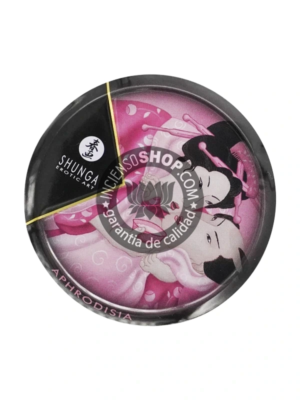 Mini vela de masaje afrodisíaca rosa Shunga de 30ml