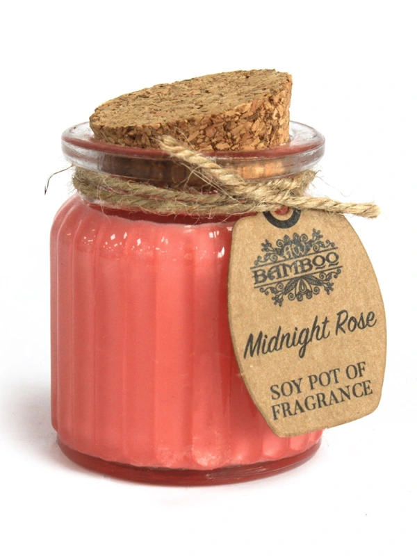 Vela de cera de soja con aroma a rosa 200g
