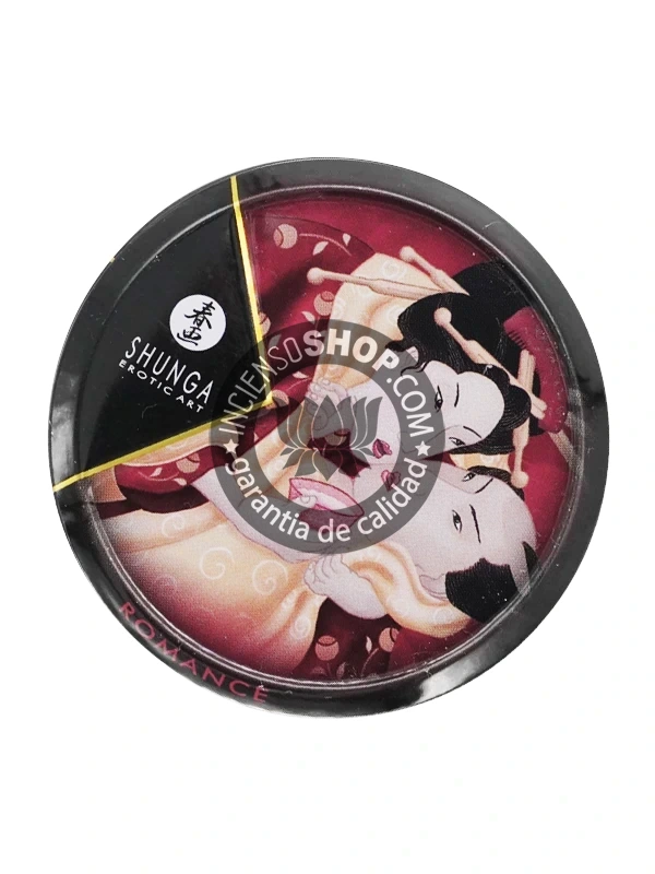 Mini vela de masaje fresas Shunga de 30ml