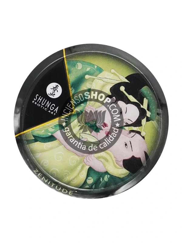 Mini vela de masaje té verde de Shunga 30ml