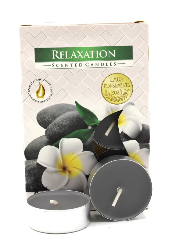 Set de 6 velas de té perfumadas para relajación Kotarbau 40g