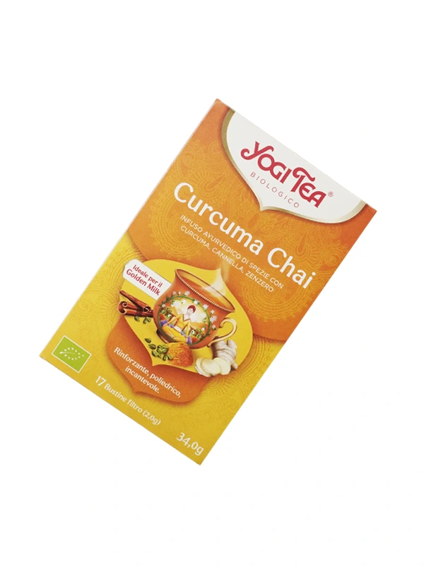 Té chai cúrcuma de Yogi Tea con 17 bolsitas 30g