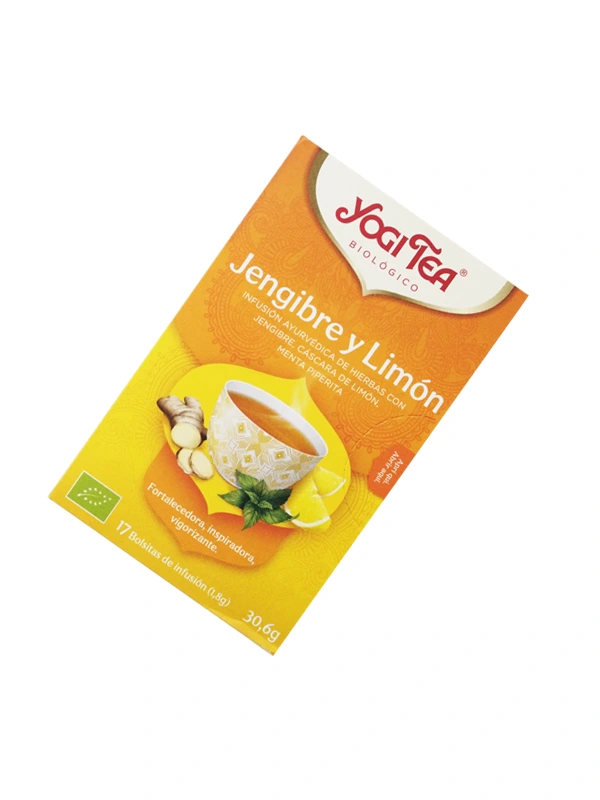 Té jengibre y limón de Yogi Tea con 17 bolsitas 30g