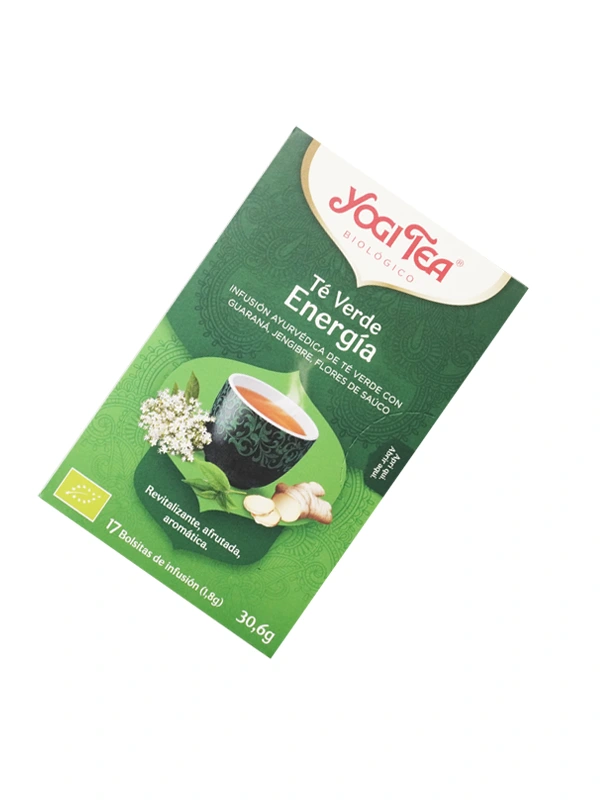 Té verde energia de Yogi Tea con 17 bolsitas de 30g